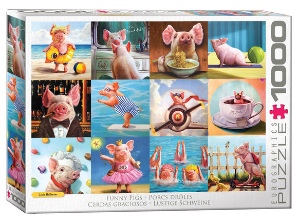 Eurographics 1000pc Jigsaw Puzzle Funny Pigs