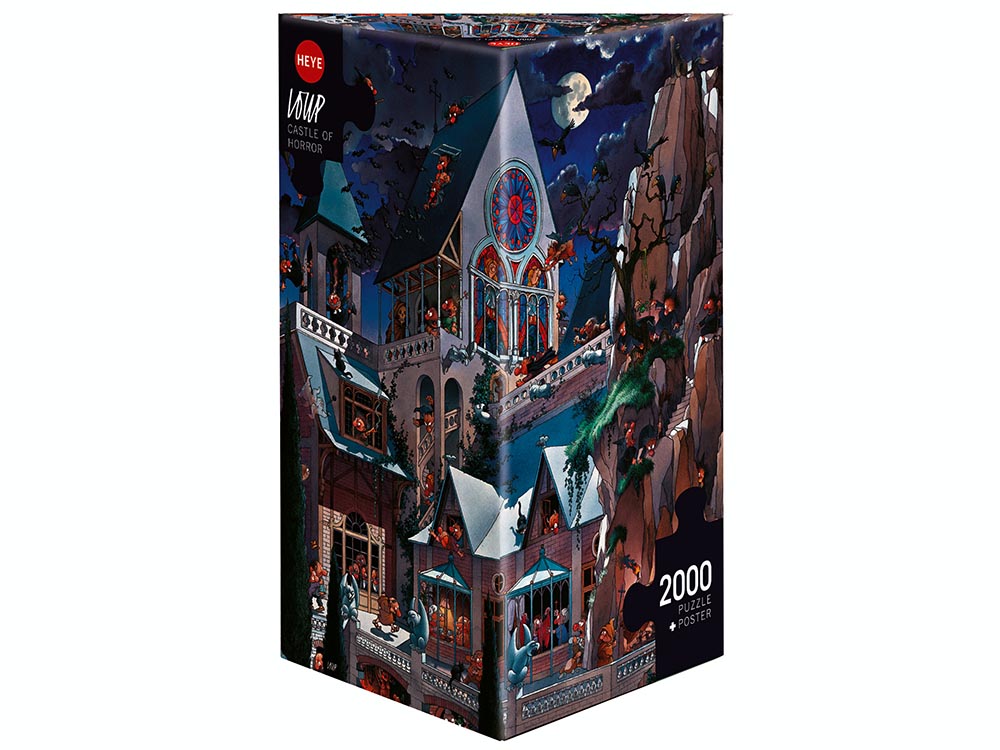 Heye Triangular 2000pc Jigsaw Puzzle Castle of Horror