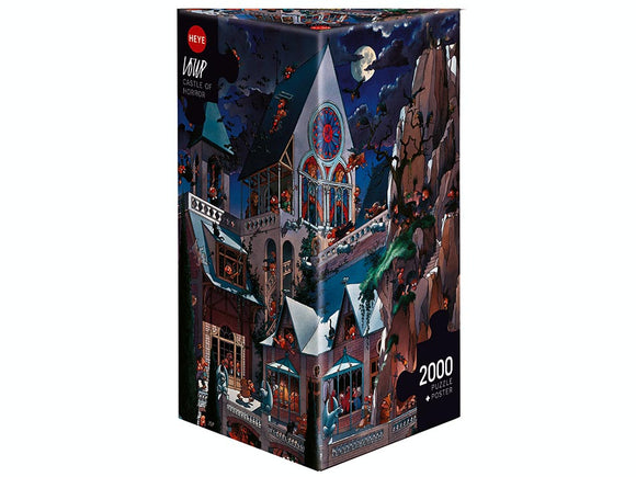 Heye Triangular 2000pc Jigsaw Puzzle Castle of Horror