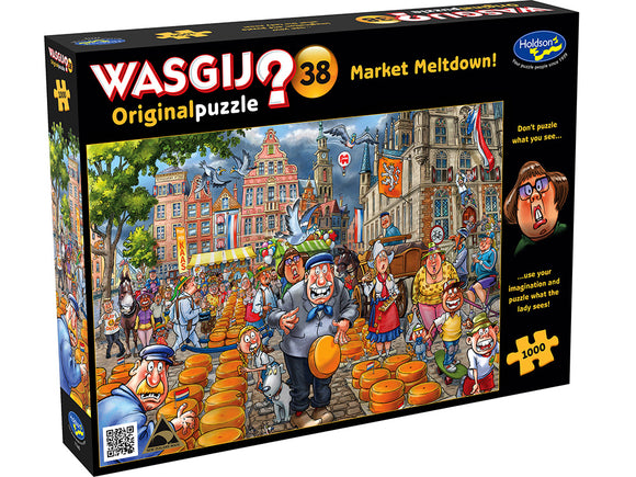 Wasgij? 1000pc Original Jigsaw Puzzle #38 Market Meltdown