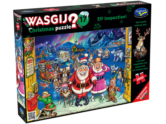 Wasgij? 1000pc Xmas Jigsaw Puzzle #17 Elf Inspection!