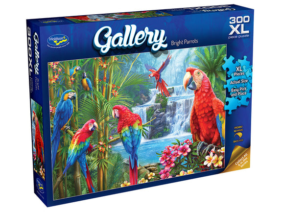 Holdson 300pc Jigsaw Puzzle XL Holdson Gallery Bright Parrots