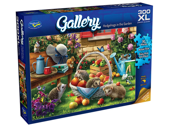 Holdson 300pc Jigsaw Puzzle XL Holdson Gallery Hedgehogs In The Garden