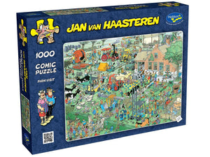 Jan Van Haasteren 1000pc Jigsaw Puzzle Farm Visit