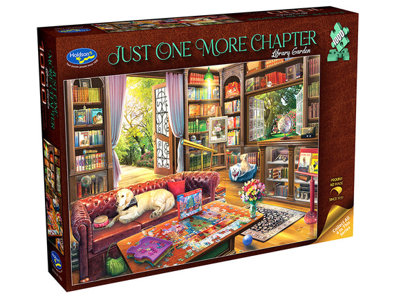 Holdson 1000pc Jigsaw Puzzle Library Garden