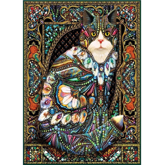 Holdson 1000pc Jigsaw Puzzle Cat Fanciers: Jewelled Cat