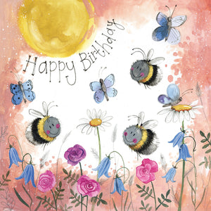 Alex Clark Greeting Card Sunshine Swarm Bees