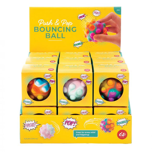 IS Gift Push and Pop Bouncing Ball