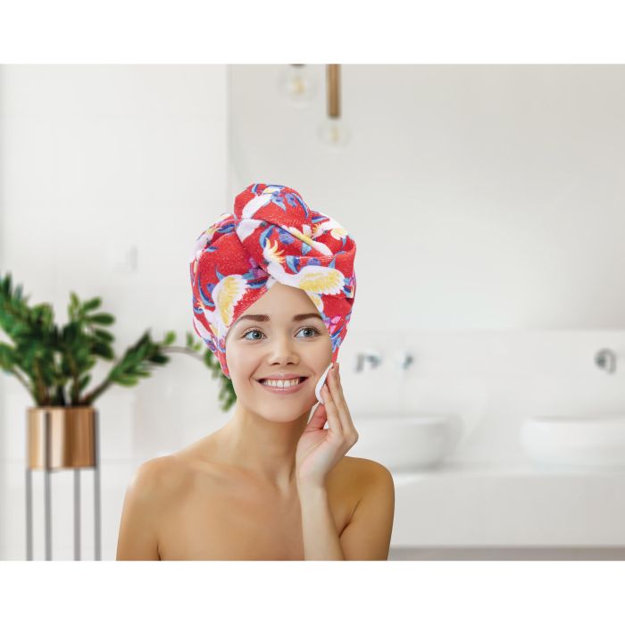 The Australian Collection Micro-fibre Turban Towel Australian Birds