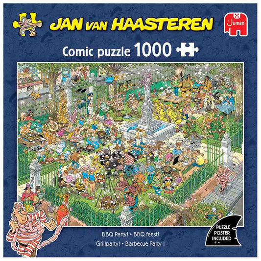 Jan Van Haasteren 1000pc Jigsaw Puzzle BBQ Party