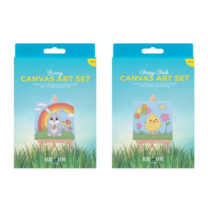 Discovery Zone Canvas Art Set - Chicks Or Bunnies