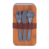 For the Earth Wheat Straw Bento Box With Cutlery