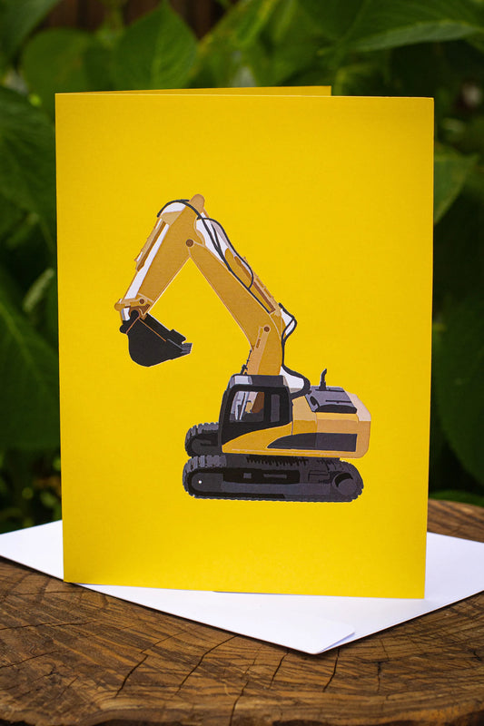 Pop Up Greeting Card Excavator