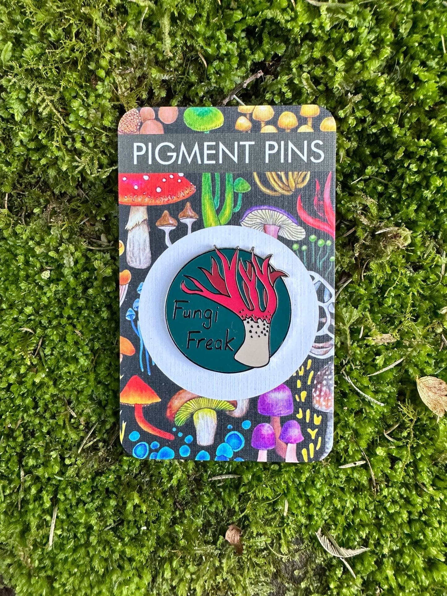 Pigment by Monica Reeve Enamel Pin Fungi Freak