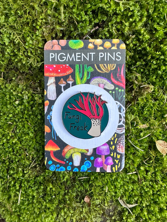 Pigment by Monica Reeve Enamel Pin Fungi Freak