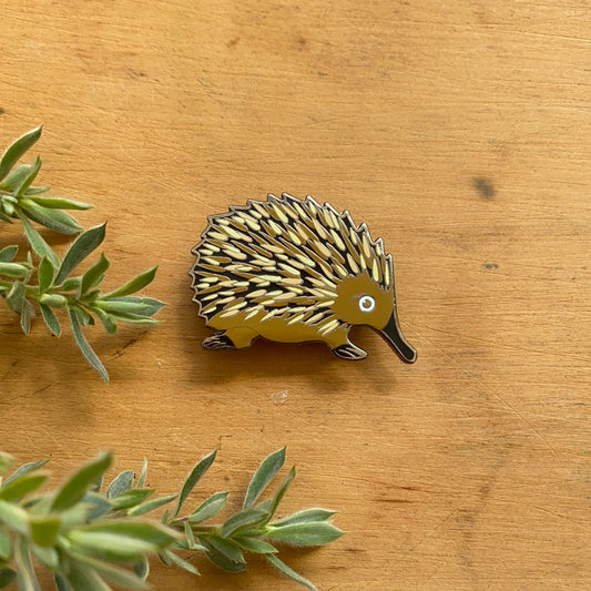Pigment by Monica Reeve Enamel Pin Echidna