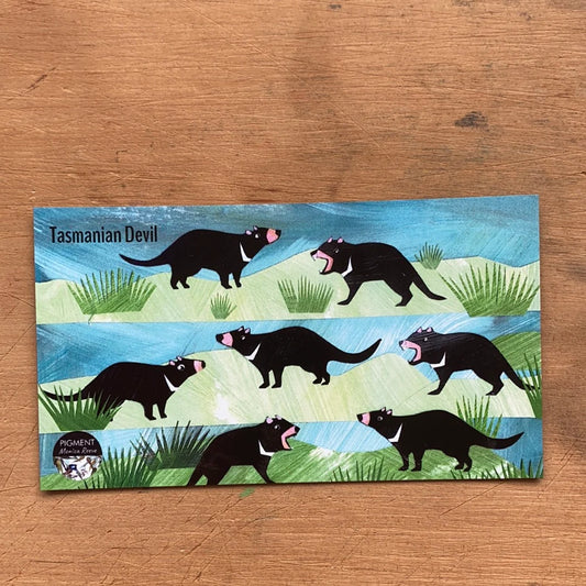 Pigment by Monica Reeve Magnet Tasmanian Devil