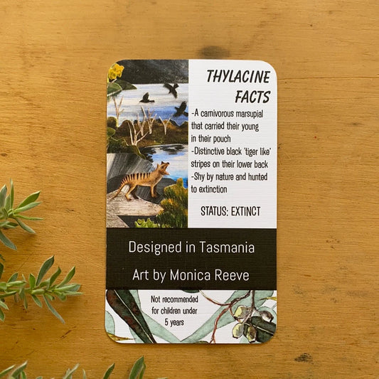 Pigment by Monica Reeve Enamel Pin Tasmanian Tiger