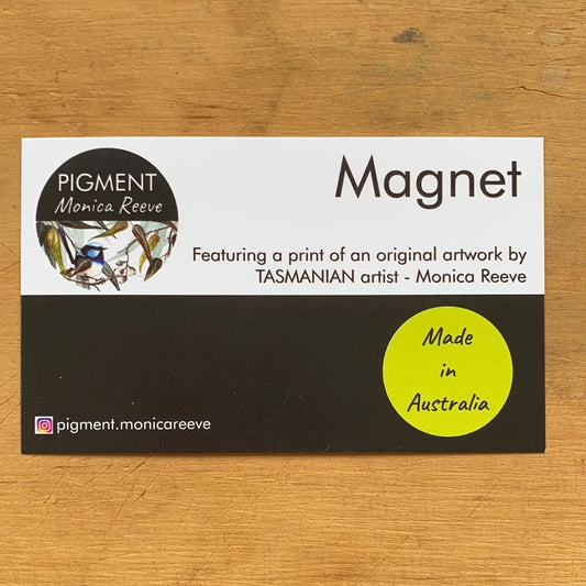 Pigment by Monica Reeve Magnet Tasmanian Devil