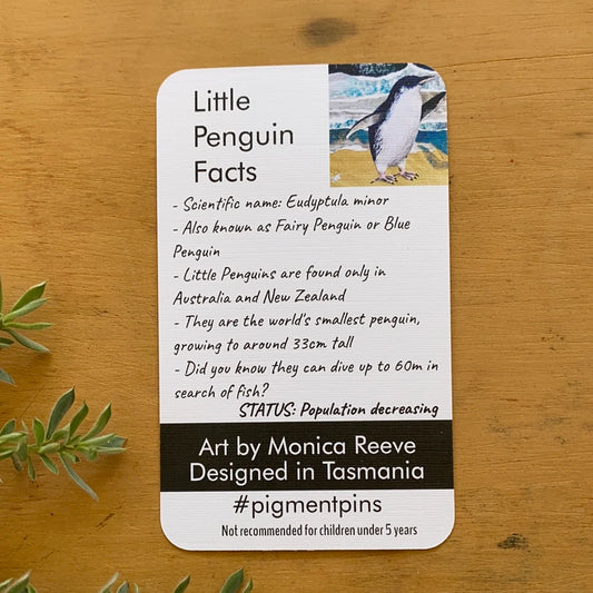 Pigment by Monica Reeve Enamel Pin Little Penguin