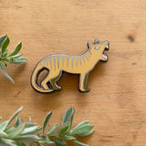 Tasmanian Tiger Enamel Pin by Monica Reeve