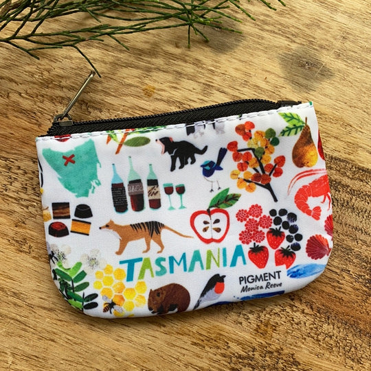 Tasmanian Icons Coin Purse by Monica Reeves