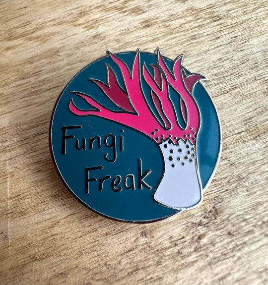 Fungi Freak Enamel Pin by Monica Reeve