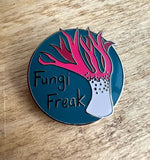 Fungi Freak Enamel Pin by Monica Reeve