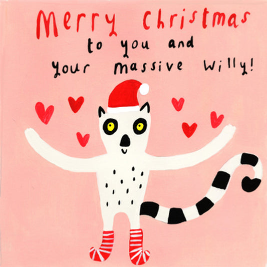 Sooshichacha Merry Christmas Massive Willy Christmas Card