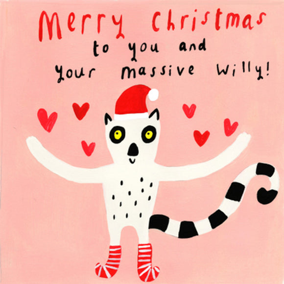 Sooshichacha Merry Christmas Massive Willy Christmas Card