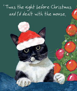 The Little Dog Laughed Mini Dealt with the Mouse Christmas Card