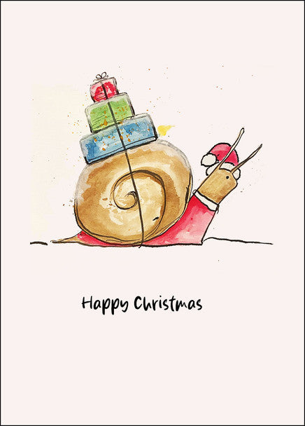 Portfolio Snail Christmas Card