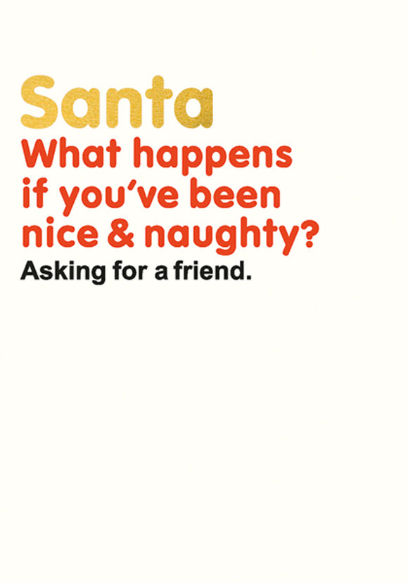 The Art File Nice and Naughty Christmas Card