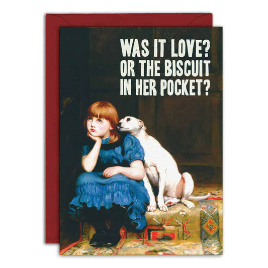 Bewilderbeest Renaissance Vandalism Greeting Card Biscuit