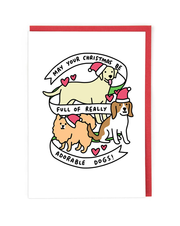 Cath Tate Cards Christmas Dog Christmas Card