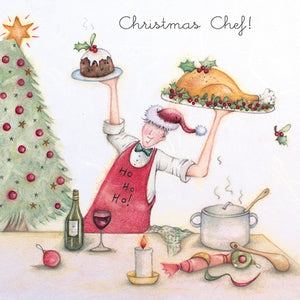 Berni Parker Designs Christmas Chef Christmas Card