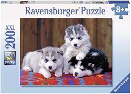 Ravensburger 200pc Jigsaw Puzzle XXL Mignons Huskies