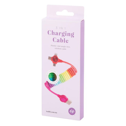 IS Gift 3 in 1 Rainbow Spring Charging Cable