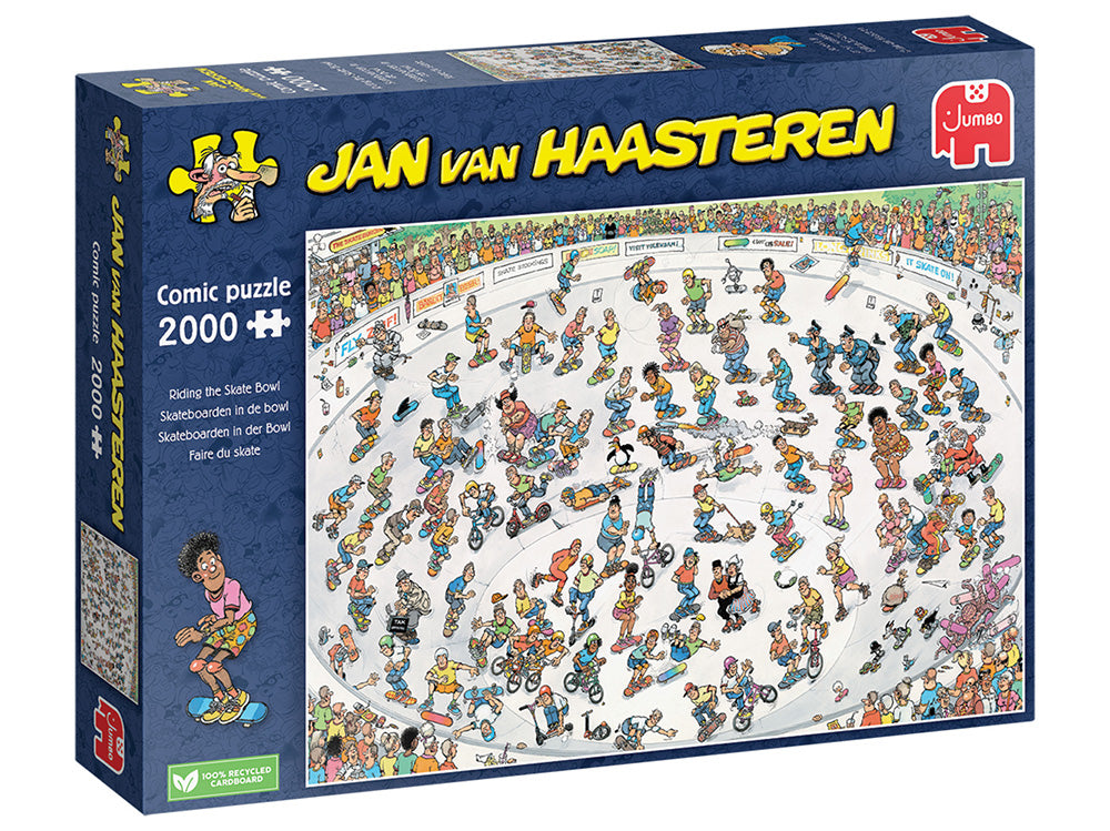 Jan Van Haasteren 2000pc Jigsaw Puzzle Riding the Skate Bowl