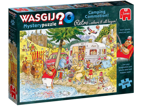 Wasgij? 1000pc Jigsaw Puzzle Retro Mystery #6 Camping Commotion