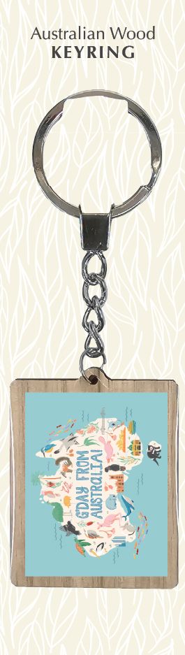 Wirihana Design G'day Australia Keyring