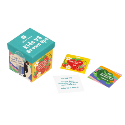School Of Fun Kid's Trivia And Games Kids Vs Grown Ups Card Game