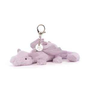 Jellycat Dragon Bag Charm Lavender