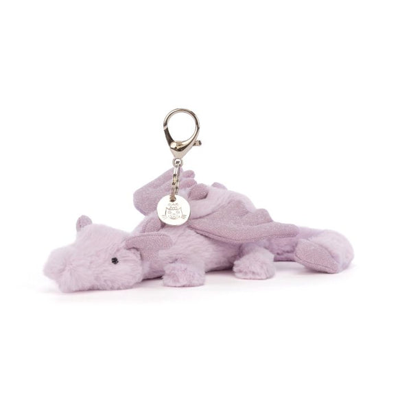 Jellycat Dragon Bag Charm Lavender