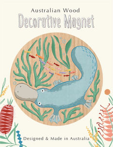 Wirihana Design Wooden Magnet Cute Platypus