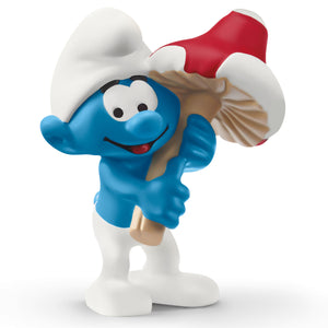 Schleich Smurf Figurine Smurf with Mushroom