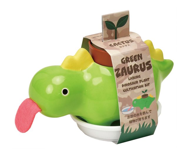 Seishin Green Zaurus Stegosaurus White Clover Plant Cultivation Kit