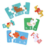 Petit Collage Spelling Puzzles - Animals