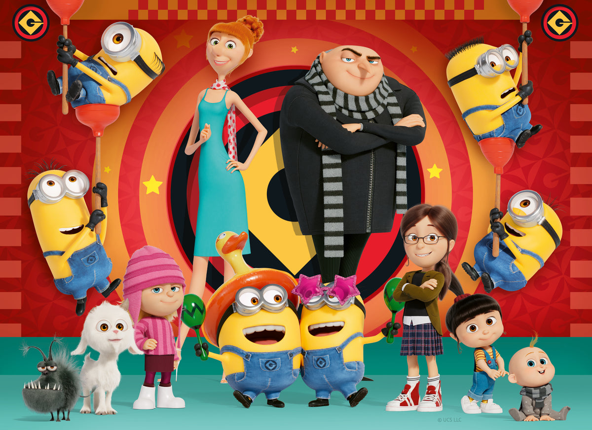 Ravensburger 4x100pc Jigsaw Puzzle Despicable Me Embrace Your friends