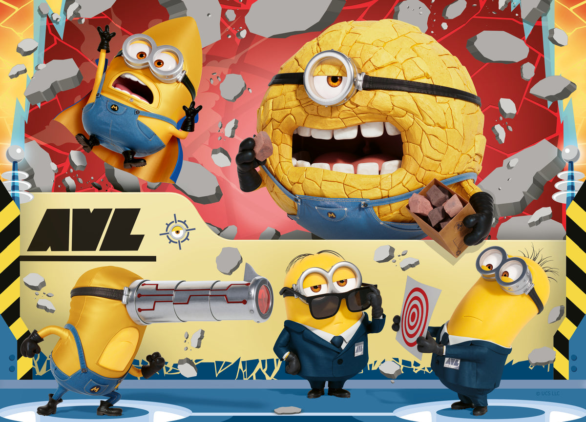 Ravensburger 4x100pc Jigsaw Puzzle Despicable Me Embrace Your friends